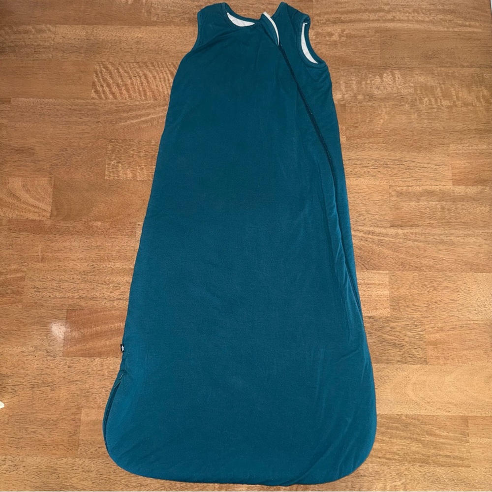 Kyte Baby Sleep Sack Medium Teal Bamboo Sleep Bag Zip Wearable Blanket